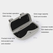 Multifunctional Car Glasses Box Car Sunshine Board Tickets Glasses Clamp(Black)