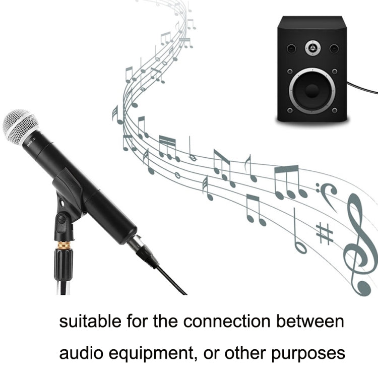 6.35mm Caron Female To XLR 2pin Balance Microphone Audio Cable Mixer Line, Size: 20m