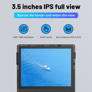 ANBERNIC RG353V  3.5 Inch Wireless Game Box Android 11 Linux OS Handheld Game Console 64G 15,000 games(Transparent Black)