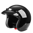 BYB 701 All Seasons Retro Motorcycle Helmet, Size: L(Bright Black) - free shipping - PMC TechLife - Order now!