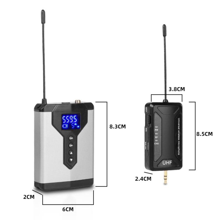 Q6 1 Drag 2 Wireless Lavalier USB Computer Recording Microphone Live Phone SLR Lavalier Microphone