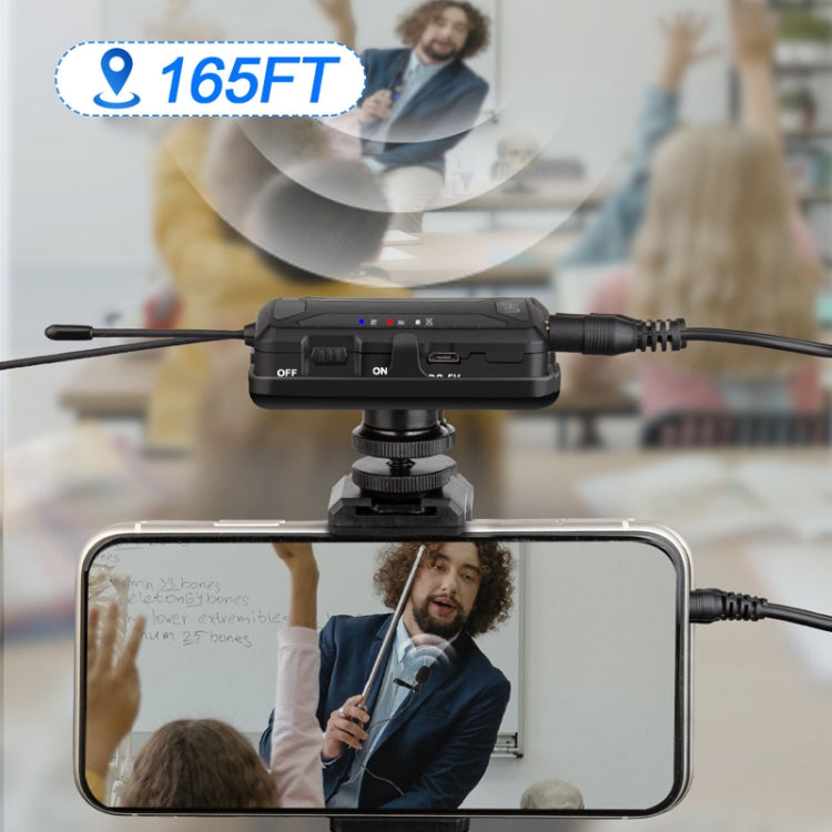 Q6 1 Drag 2 Wireless Lavalier USB Computer Recording Microphone Live Phone SLR Lavalier Microphone