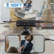 Q6 1 Drag 2 Wireless Lavalier With Stand USB Computer Recording Microphone Live Phone SLR Lavalier Microphone