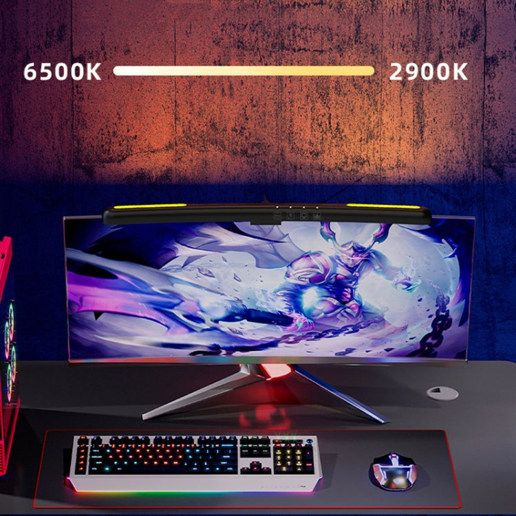Laptop Curved Screen Hanging Lamp Computer Desk Light Without RGB Backlight
