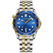 Inter-gold Blue Surface BINBOND B2820 Luminous 30m Water-resistant Men Sports Quartz Watch