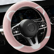 Car Steering Wheel Cartoon Short Fluff Handle Cover, Size: 38cm(Pink Round) - Seat Belts & Padding by PMC TechLife | Online Shopping South Africa | PMC TechLife | Buy Now Pay Later Mobicred