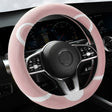 Car Steering Wheel Cartoon Short Fluff Handle Cover, Size: 38cm(Pink D Shape) - Seat Belts & Padding by PMC TechLife | Online Shopping South Africa | PMC TechLife | Buy Now Pay Later Mobicred