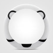 Car Steering Wheel Cartoon Short Fluff Handle Cover, Size: 38cm(Black White D Shape)