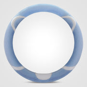 Car Steering Wheel Cartoon Short Fluff Handle Cover, Size: 38cm(Blue Round)