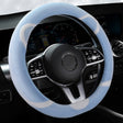 Car Steering Wheel Cartoon Short Fluff Handle Cover, Size: 38cm(Blue D Shape) - Seat Belts & Padding by PMC TechLife | Online Shopping South Africa | PMC TechLife | Buy Now Pay Later Mobicred
