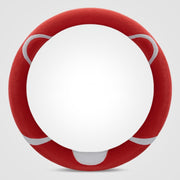 Car Steering Wheel Cartoon Short Fluff Handle Cover, Size: 38cm(Red Round)