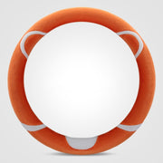 Car Steering Wheel Cartoon Short Fluff Handle Cover, Size: 38cm(Orange Round)