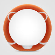 Car Steering Wheel Cartoon Short Fluff Handle Cover, Size: 38cm(Orange D Shape)