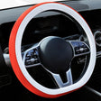 Car Steering Wheel Short Plush Winter Non-slip Grip Cover, Size: 38cm(D Shaped Orange) - Steering Wheel Accessories by PMC TechLife | Online Shopping South Africa | PMC TechLife | Buy Now Pay Later Mobicred