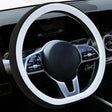Car Steering Wheel Short Plush Winter Non-slip Grip Cover, Size: 38cm(D Shaped Black) - Steering Wheel Accessories by PMC TechLife | Online Shopping South Africa | PMC TechLife | Buy Now Pay Later Mobicred