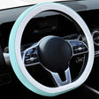 Car Steering Wheel Short Plush Winter Non-slip Grip Cover, Size: 38cm(D Shaped Blue) - Steering Wheel Accessories by PMC TechLife | Online Shopping South Africa | PMC TechLife | Buy Now Pay Later Mobicred
