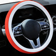 Car Steering Wheel Short Plush Winter Non-slip Grip Cover, Size: 38cm(Round Orange) - Steering Wheel Accessories by PMC TechLife | Online Shopping South Africa | PMC TechLife | Buy Now Pay Later Mobicred