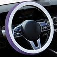 Car Steering Wheel Short Plush Winter Non-slip Grip Cover, Size: 38cm(Round Purple) - Steering Wheel Accessories by PMC TechLife | Online Shopping South Africa | PMC TechLife | Buy Now Pay Later Mobicred