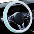 Car Steering Wheel Short Plush Winter Non-slip Grip Cover, Size: 38cm(Round Blue) - Steering Wheel Accessories by PMC TechLife | Online Shopping South Africa | PMC TechLife | Buy Now Pay Later Mobicred