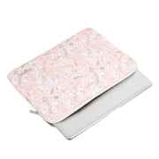 G4-01  11 Inch Laptop Liner Bag PU Leather Printing Water-resistant Protective Cover(Light Pink)
