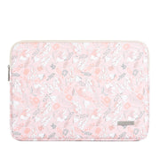 G4-01 13 Inch Laptop Liner Bag PU Leather Printing Water-resistant Protective Cover(Light Pink)