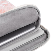 G4-01 13 Inch Laptop Liner Bag PU Leather Printing Water-resistant Protective Cover(Light Pink)