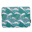 H3-04   11 Inch PU Leather Printing Laptop Liner Bag Tablet Sleeve Bag(Green Wave) - 10 - 11 inch by PMC TechLife | Online Shopping South Africa | PMC TechLife | Buy Now Pay Later Mobicred
