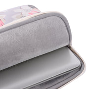 H40-B01 White Rose Pattern Laptop Case Bag Computer Liner Bag With Handle, Size: 14 Inch(Blue)