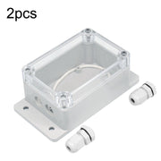 2pcs Switch Modified Part IP66 Water-resistant Shell Transparent Upper Hole PG7+Wiring Port