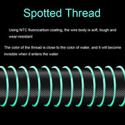 2pcs Outdoor Fishing Anti-tangle Spotted Invisible Line Set with Scale, Size: 5.4m(1.2)