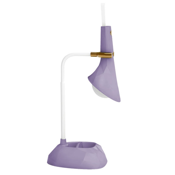 Base Removable Diamond Desk Lamp USB Charging 3-speed Color Temperature Night Light(301-3 Purple)