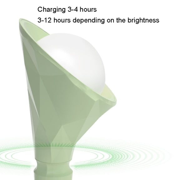 Base Removable Diamond Desk Lamp USB Charging 3-speed Color Temperature Night Light(301-3 Purple)
