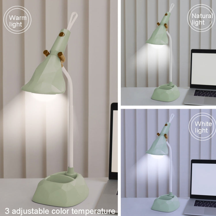 Base Removable Diamond Desk Lamp USB Charging 3-speed Color Temperature Night Light(301-3 Purple)
