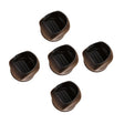 5pcs/set Wheel Chair Foot Cover Computer Chair Roller Fixer(Black) - Furniture Accessories by PMC TechLife | Online Shopping South Africa | PMC TechLife