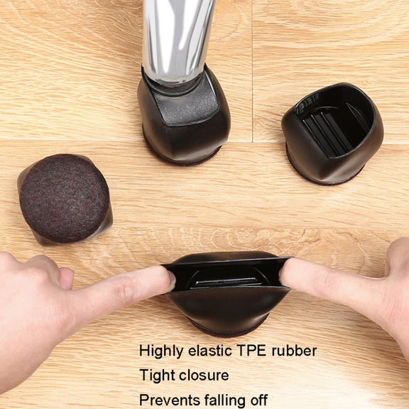 5pcs/set Wheel Chair Foot Cover Computer Chair Roller Fixer(Black)