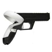 For Meta  Quest 2 VR Controller 1pair Sturdy Shooting Handle Holder(Black)
