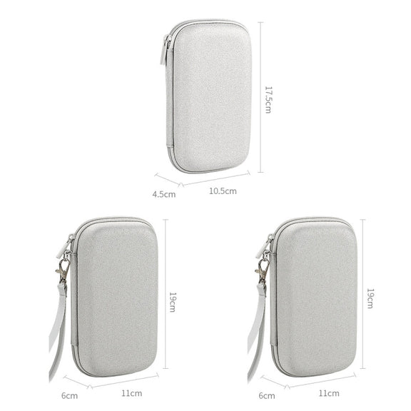 YK03 Multifunctional EVA Hard Shell Shockproof and Anti-drop Digital Storage Bag Gray