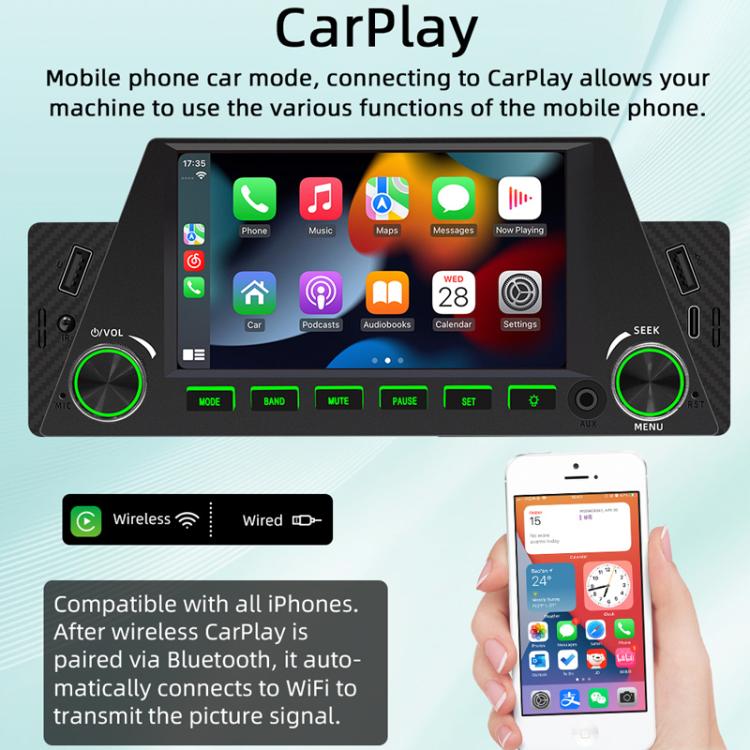 4.7 inch AUTO/CarPlay Navigation Bluetooth FM Radio Car MP5 Marquee(161W)