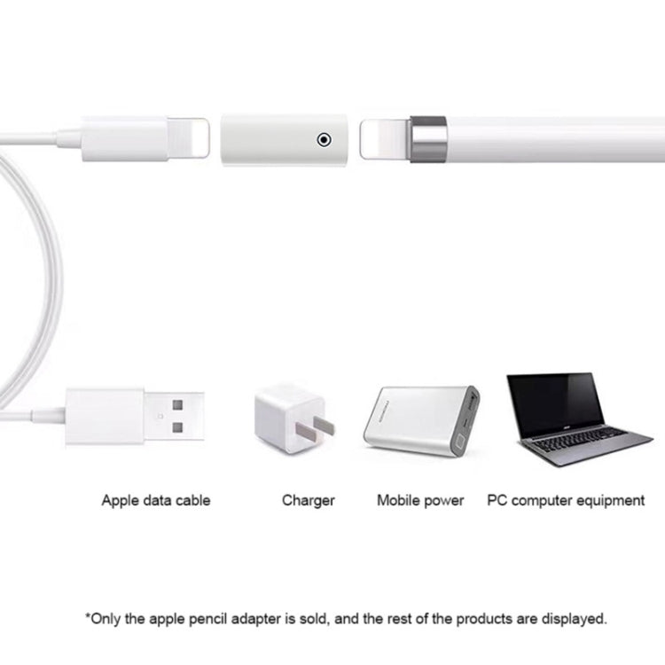 For Apple Pencil 1/2 Charging Adapter Stylus Charging Converter, Interface form: 8Pin Female To Type-C/USB-C Female
