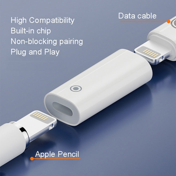 For Apple Pencil 1/2 Charging Adapter Stylus Charging Converter, Interface form: 8Pin Female To Type-C/USB-C Female