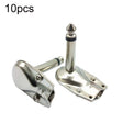 10pcs 6.35mm Right Angle Guitar Plug Audio Microphone Amplifier Connector, Specification: Mono - Microphone Audio Cable & Connector by PMC TechLife | Online Shopping South Africa | PMC TechLife