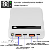 Q6 Removable 6 Sections 18650 Battery Box Charger Case, Style: Flash/Fast Charge(White)