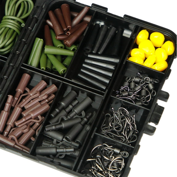 272pcs/set Fish Hook Swivel Fishing Accessories Set Fishing Gear