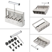 Handheld Seedling Soil Blocker Makes Four 2 by 2 Inches Soil Blocks for Garden Prep(Square)
