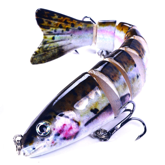 HENGJIA JM064 Multi-section Fish Minnow Bionic Fake Lures Sea Fishing Sinking Lures, Size: 12.8cm 18g(5)