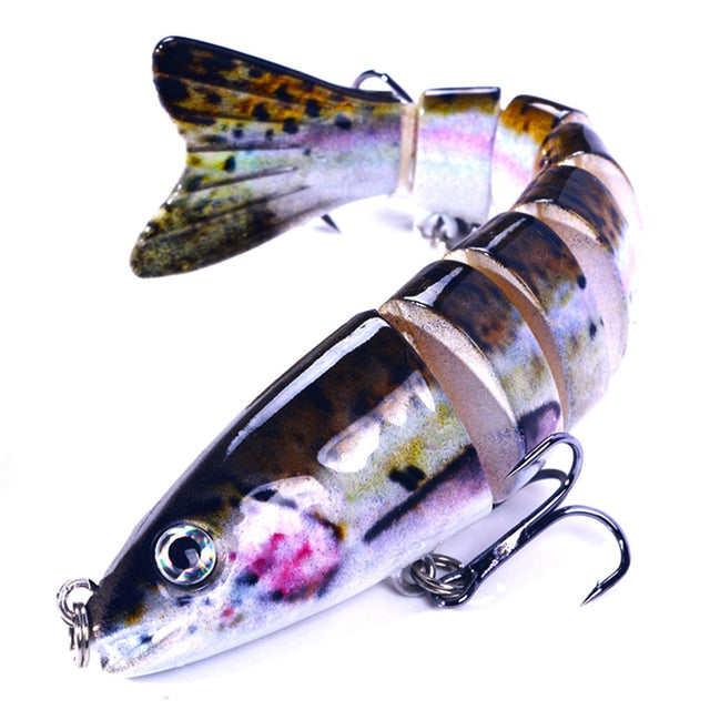 HENGJIA JM064 Multi-section Fish Minnow Bionic Fake Lures Sea Fishing Sinking Lures, Size: 12.8cm 18g(5)