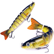 HENGJIA JM064 Multi-section Fish Minnow Bionic Fake Lures Sea Fishing Sinking Lures, Size: 12.8cm 18g(8)