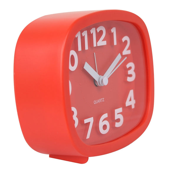 Square Candy Color Stereo Digital Silent Alarm Clock Children Student Alarm Clock(Green)