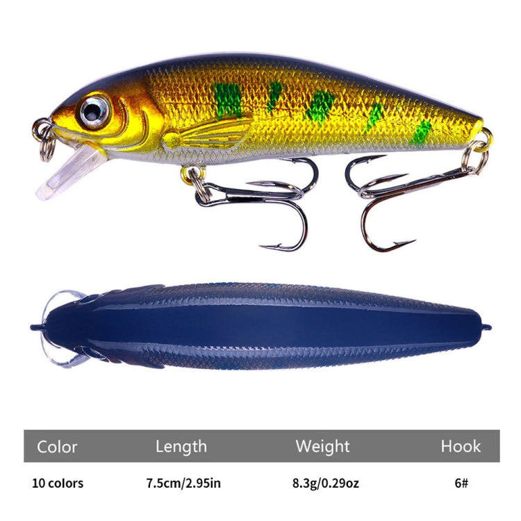 HENGJIA MI158 Floating Mino Bionic Lures, Color: 8