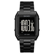 SKMEI 1879 Square Large Screen Men Steel Belt Multi-function EL Luminous Watch, Color: Black Black Machine - free shipping - PMC TechLife - Order now!